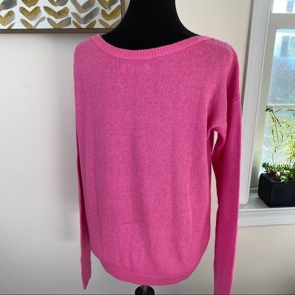 Abercrombie & Fitch pink cotton blend pullover size small - Picture 3 of 9